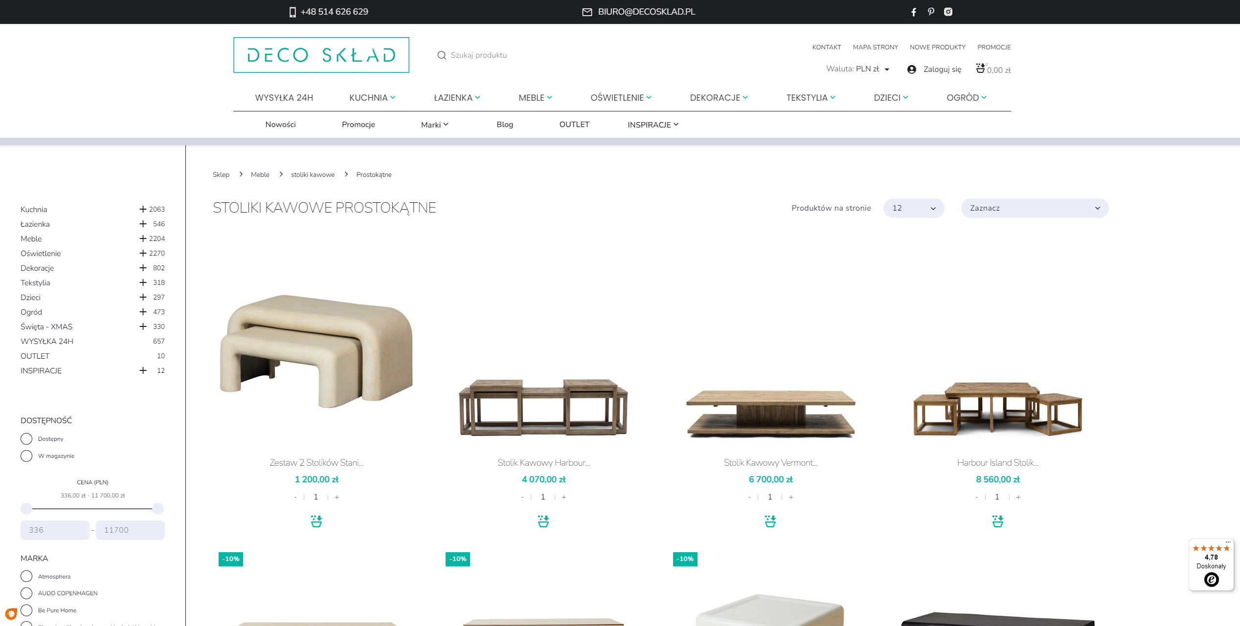 Minimalizm, loft, modern classic - jak prostokątne stoliki kawowe wpisują się w różne style?