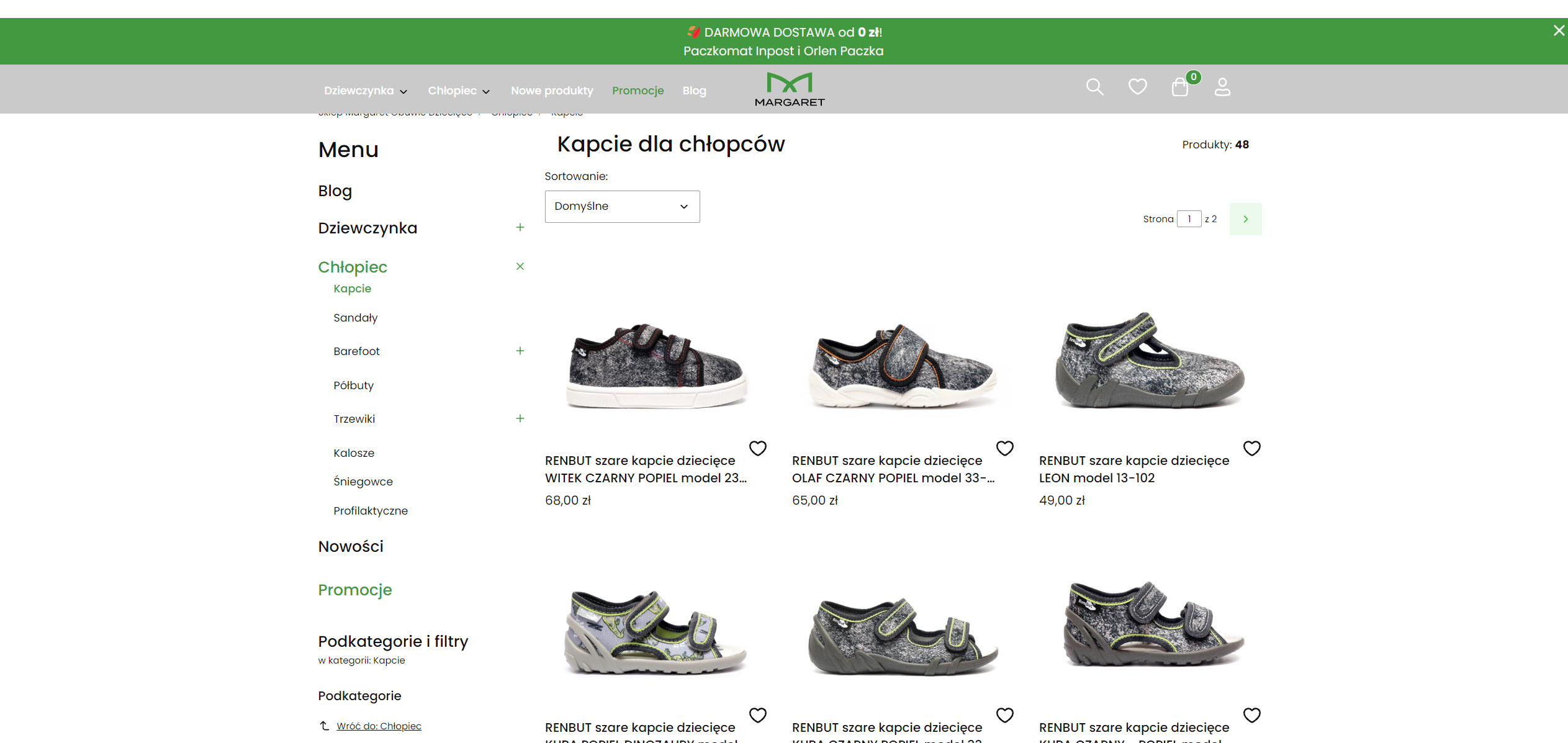 Kapcie dla chłopców do szkoły i na WF - funkcjonalność przede wszystkim