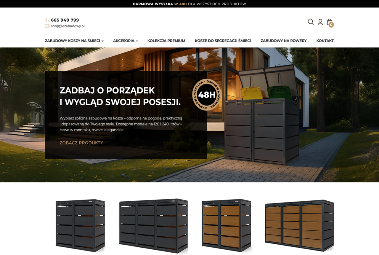 Logo firmy ezabudowy.pl - zabudowy koszy